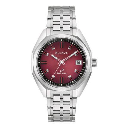 Bulova Jet Star Silver Stainless Steel Bracelet 96B401