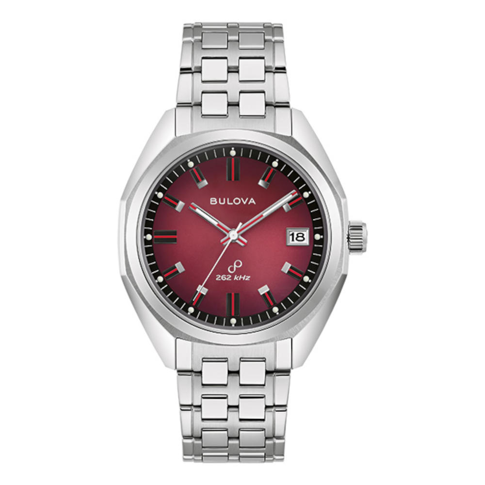 Bulova Jet Star Silver Stainless Steel Bracelet 96B401