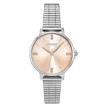 Gregio Sleek Crystals Stainless Steel Bracelet GR470011