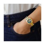 Gregio Mallory Petit Crystals Two Tone Stainless Steel Bracelet GR480042