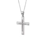 ΣΤΑΥΡΟΣ ΜΕ ΑΛΥΣΙΔΑ ΑΠΟ 9 ΚΑΡΑΤΙΑ ΛΕΥΚΟΧΡΥΣΟ ΜΕ ΖΙΡΓΚΟΝ 0047-ST253807-9