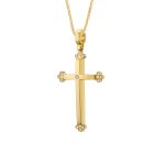 ΣΤΑΥΡΟΣ ΜΕ ΑΛΥΣΙΔΑ ΑΠΟ 14 ΚΑΡΑΤΙΑ ΚΙΤΡΙΝΟ ΧΡΥΣΟ ΜΕ ΖΙΡΓΚΟΝ 0601-ST255461