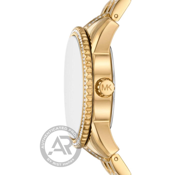 Michael Kors Mini Ritz Crystals Gold Stainless Steel Bracelet Chronograph MK7540