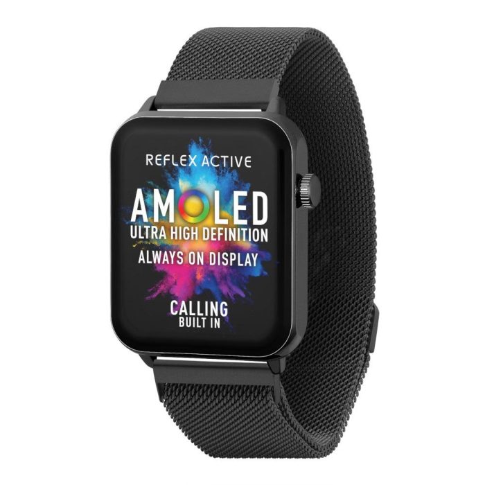 Reflex Active Series 30 Black Stainless Steel Bracelet Smartwatch RA30-4088