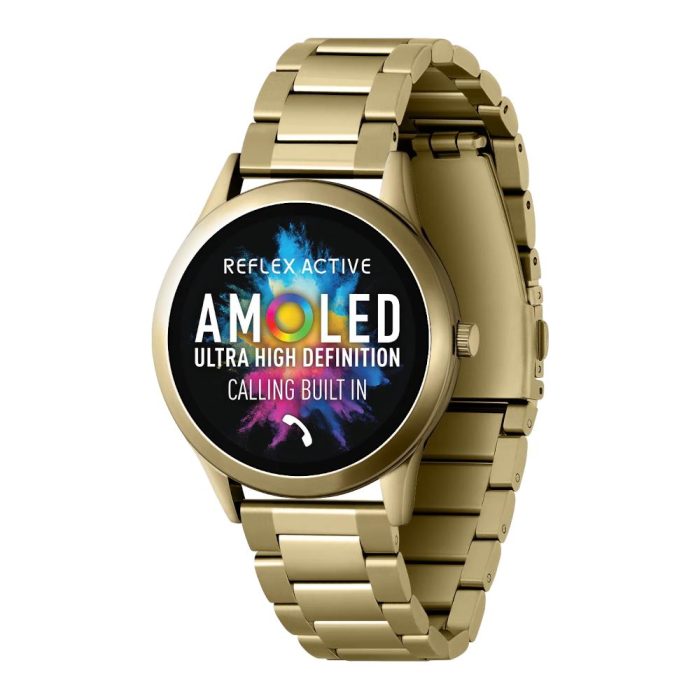 Reflex Active Series 31 Gold Stainless Steel Bracelet Smartwatch RA31-4100