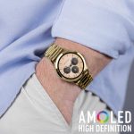 Reflex Active Series 31 Gold Stainless Steel Bracelet Smartwatch RA31-4100