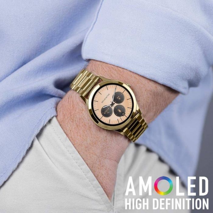 Reflex Active Series 31 Gold Stainless Steel Bracelet Smartwatch RA31-4100