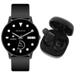 Reflex Active Series 36 Black Rubber Strap Smartwatch & Earbuds Set RA36-2198-TWS