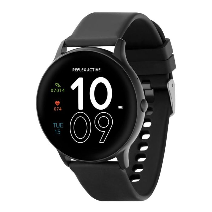 Reflex Active Series 36 Black Rubber Strap Smartwatch & Earbuds Set RA36-2198-TWS