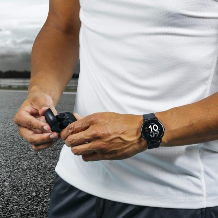 Reflex Active Series 36 Black Rubber Strap Smartwatch & Earbuds Set RA36-2198-TWS