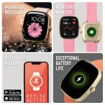 Reflex Active Series 50 Pink Rubber Strap Smartwatch RA50-2224-SET
