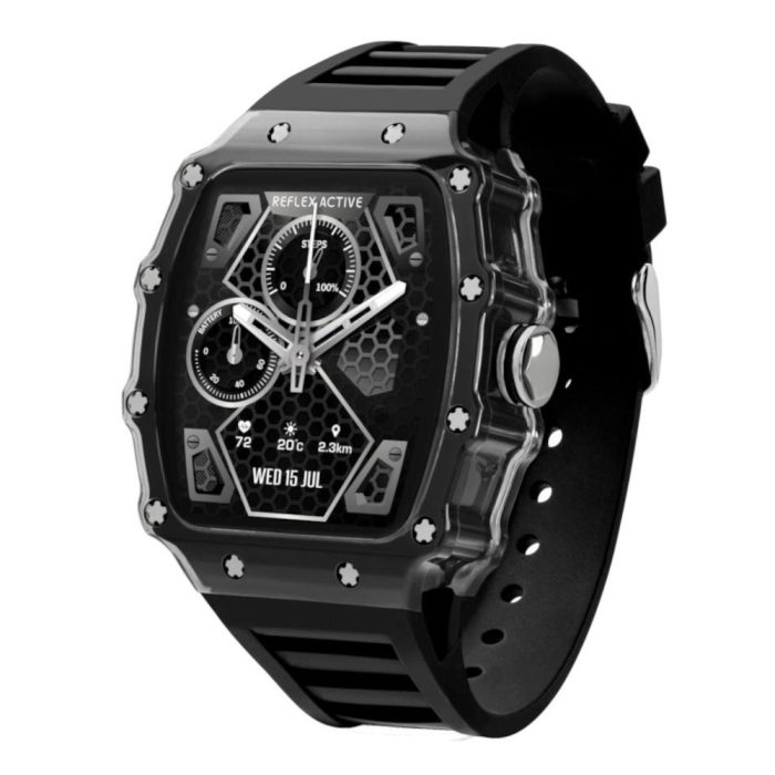 Reflex Active Series 51 Black Rubber Strap Smartwatch RA51-2225
