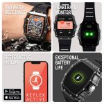 Reflex Active Series 51 Black Rubber Strap Smartwatch RA51-2225
