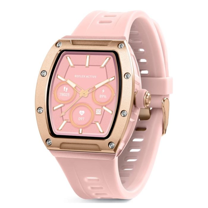 Reflex Active Series 52 Pink Rubber Strap Smartwatch RA52-2226