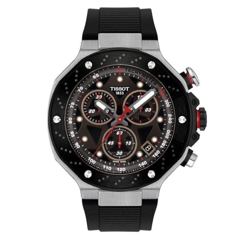 Tissot T-Sport T-Race MotoGP™ Chronograph 2025 Limited Edition Black Silicone Strap T1414172708100