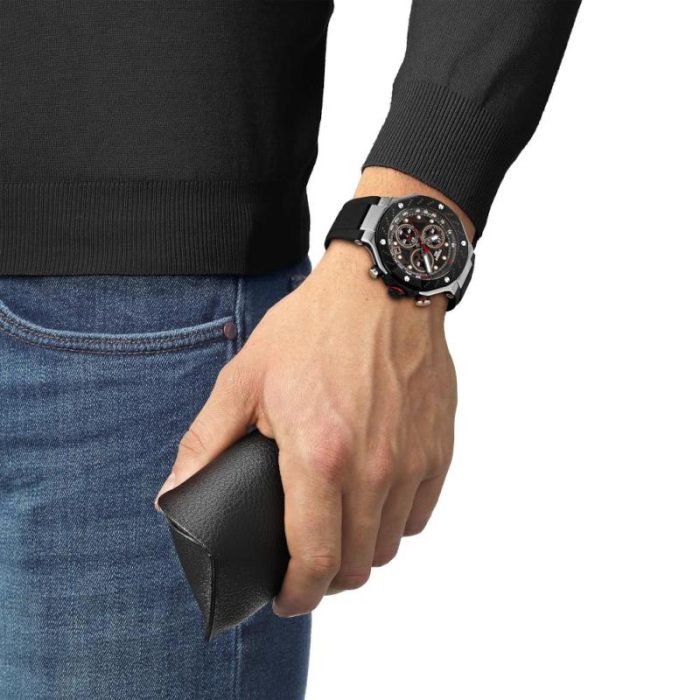 Tissot T-Sport T-Race MotoGP™ Chronograph 2025 Limited Edition Black Silicone Strap T1414172708100
