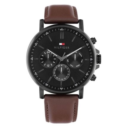 Tommy Hilfiger Tyson Brown Leather Strap 1710704