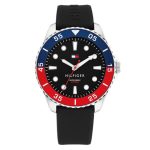 Tommy Hilfiger Oceanic Black Rubber Strap 1792201