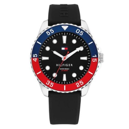 Tommy Hilfiger Oceanic Black Rubber Strap 1792201