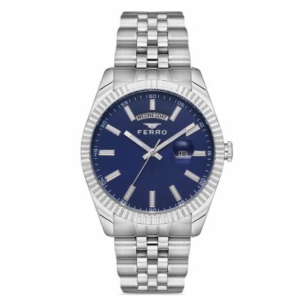 Ferro Silver Stainless Steel Bracelet F11247AWT-A3