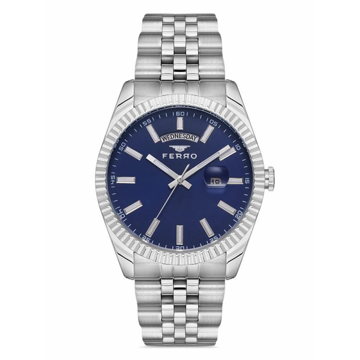 Ferro Silver Stainless Steel Bracelet F11247AWT-A3