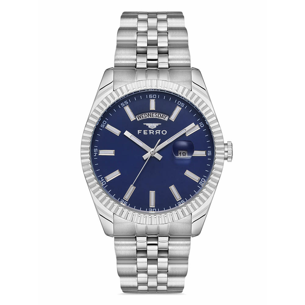 Ferro Silver Stainless Steel Bracelet F11247AWT-A3