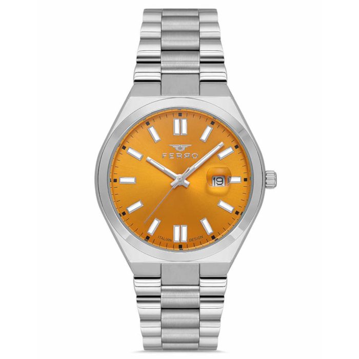 Ferro Silver Stainless Steel Bracelet F11386AWT-A12