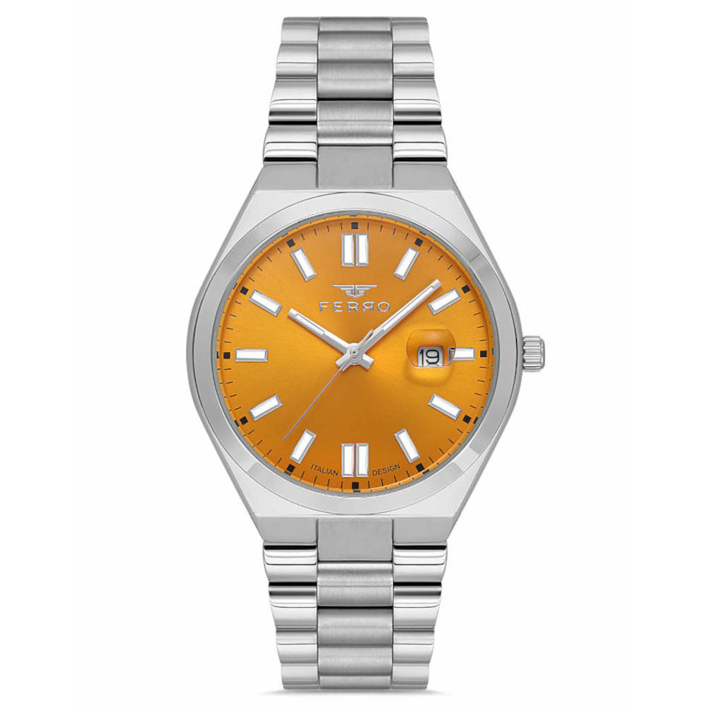 Ferro Silver Stainless Steel Bracelet F11386AWT-A12