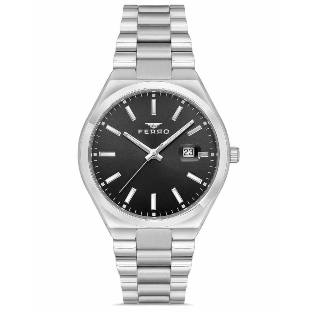 Ferro Silver Stainless Steel Bracelet F11386AWT-A2