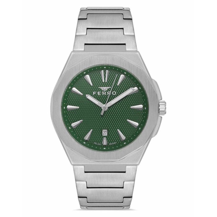 Ferro Silver Stainless Steel Bracelet F11498AWT-A6