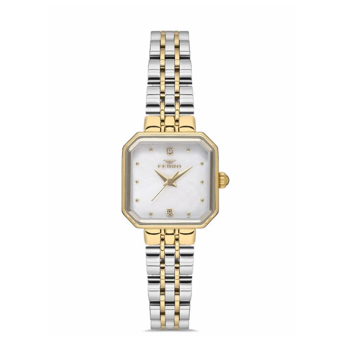 Ferro Two Tone Stainless Steel Bracelet FL21384AWT-D