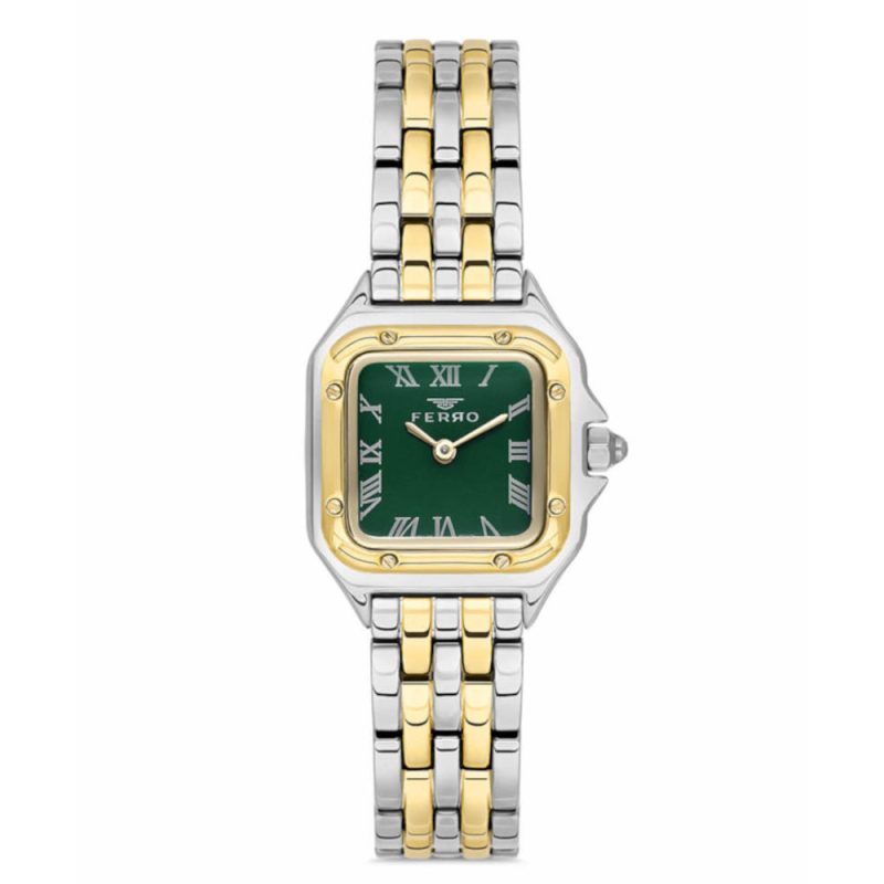 Ferro Two Tone Stainless Steel Bracelet FL21462AWT-D6