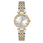 Ferro Crystals Two Tone Stainless Steel Bracelet FL21593AWT-D