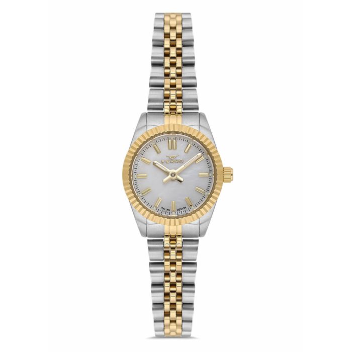 Ferro Two Tone Stainless Steel Bracelet FL21595AWT-D