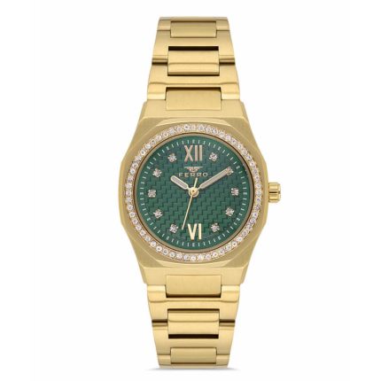 Ferro Crystals Gold Stainless Steel Bracelet FL21616AWT-B6