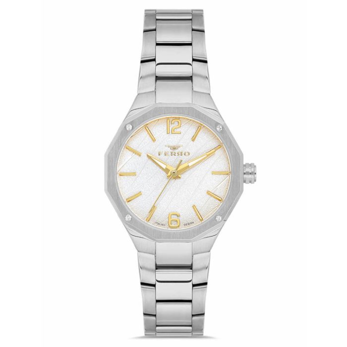 Ferro Crystals Silver Stainless Steel Bracelet FL43018A-A