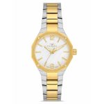 Ferro Crystals Two Tone Stainless Steel Bracelet FL43018A-D