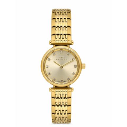Ferro Crystals Gold Stainless Steel Bracelet FL43020A-B4