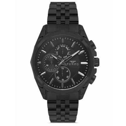 Ferro Black Stainless Steel Bracelet FM11391AWT-G