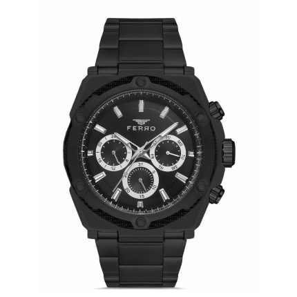 Ferro Black Stainless Steel Bracelet FM11397AWT-G