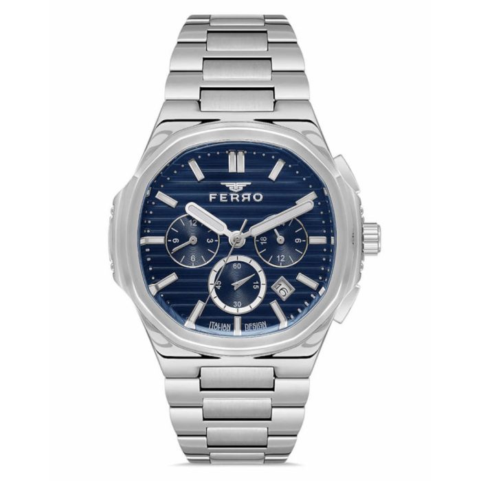 Ferro Chronograph Silver Stainless Steel Bracelet FM11499AWT-A3