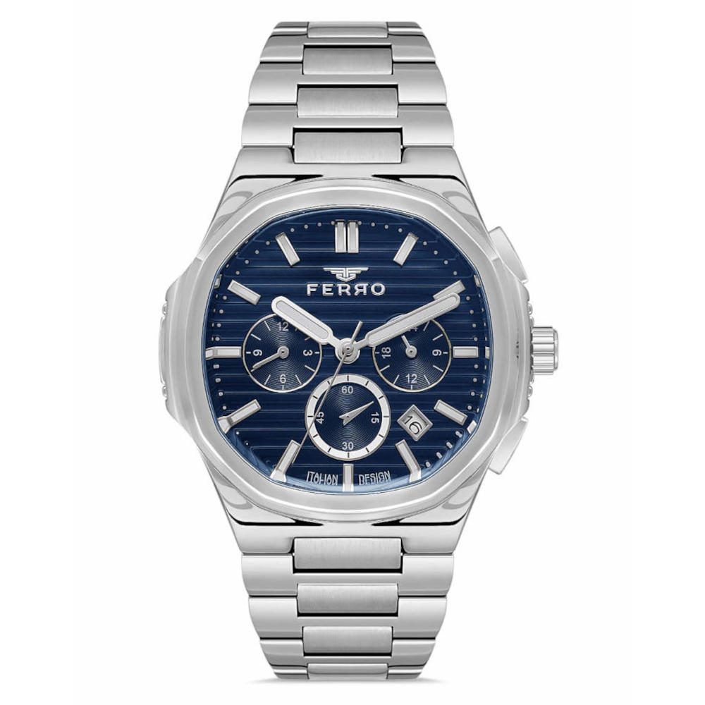 Ferro Chronograph Silver Stainless Steel Bracelet FM11499AWT-A3