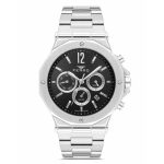 Ferro Dual Time Silver Stainless Steel Bracelet FM43020A-A2