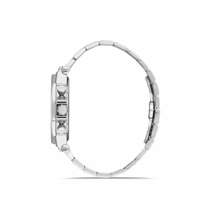 Ferro Dual Time Silver Stainless Steel Bracelet FM43020A-A3