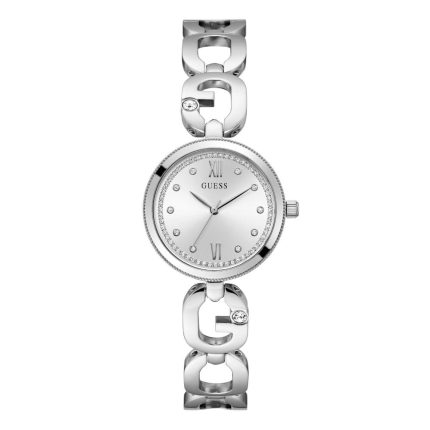 Guess Empower Crystals Silver Stainless Steel Bracelet GW0759L1