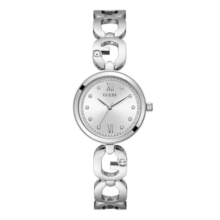 Guess Empower Crystals Silver Stainless Steel Bracelet GW0759L1