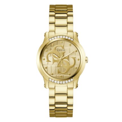 Guess Annette Crystals Gold Stainless Steel Bracelet GW0861L2