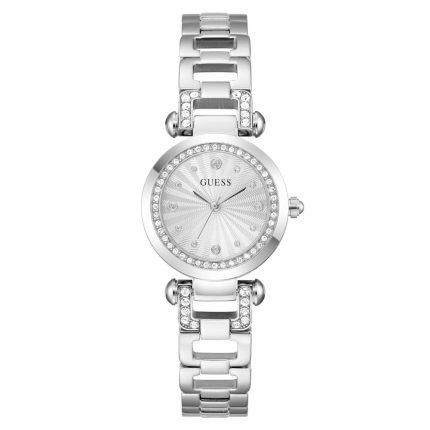 Guess Ginger Crystals Silver Stainless Steel Bracelet GW0869L3