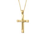 ΣΤΑΥΡΟΣ ΜΕ ΑΛΥΣΙΔΑ ΑΠΟ 14 ΚΑΡΑΤΙΑ ΚΙΤΡΙΝΟ ΧΡΥΣΟ 0656-ST255468