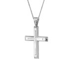 ΣΤΑΥΡΟΣ ΜΕ ΑΛΥΣΙΔΑ ΑΠΟ 14 ΚΑΡΑΤΙΑ ΛΕΥΚΟΧΡΥΣΟ 0033-ST255577